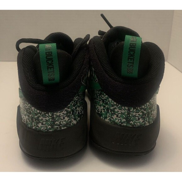 Nike Team Hustle D 9 Digi (GS) DC1992-001 Black Green Sneakers Shoes Boy\'s 6.5y main image 5